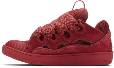 Tenisky a topánky LANVIN Red Curb Leather Sneakers Červená | FU-SKDK12-TOPS-E25, 2