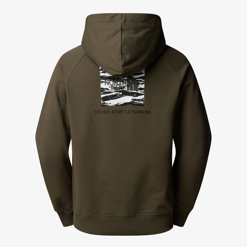 Mikina The North Face BOX NSE EDGE OF LIGHT INFILL RAGLAN Hoodie Zelené | NF0A8E3KFA41