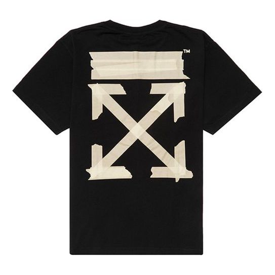 Tričko Off-White Bronzing Arrow Print T-Shirt Čierna | OMAA038G20JER0021048, 0