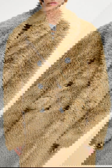 Kabáty Andersson Bell Andersson Bell Fields Fur Double-Breasted Coat Béžová | awa727w, 3