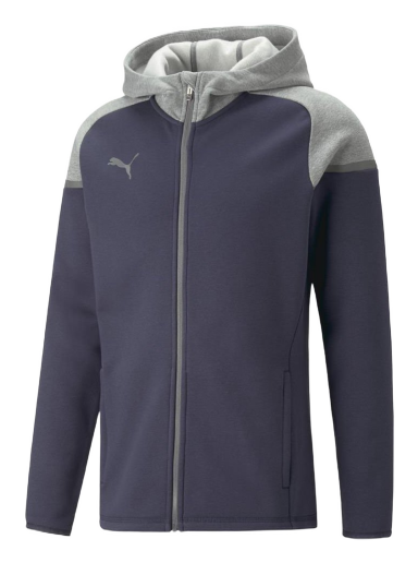 Mikina Puma teamCup Casuals Full-Zip Hoodie Navy | 657987-006