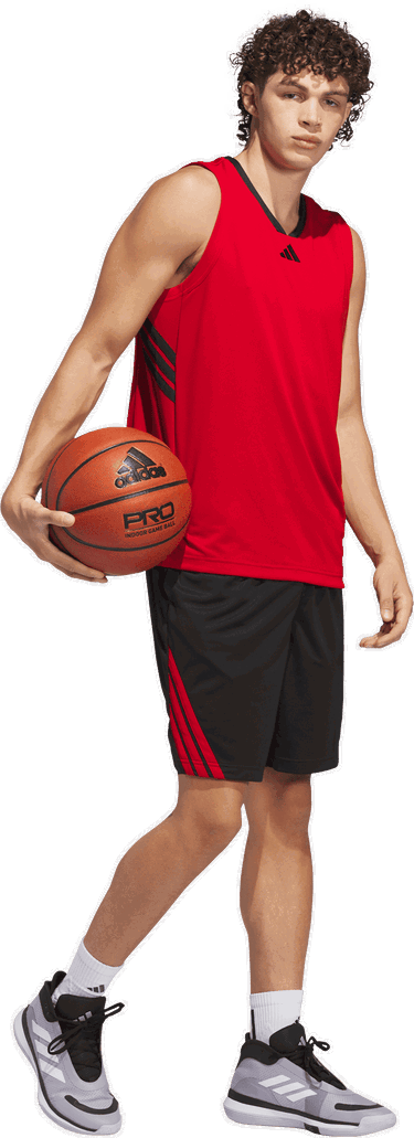 Tielko adidas Originals Legends 3 Stripes Tanktop Červená | jn4746, 3