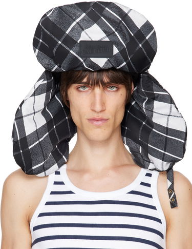 Klobúk Jean Paul Gaultier Gaultier Tartan Print Aviator Hat Čierna | 24/31-U-CC044P-C563-000201, 0