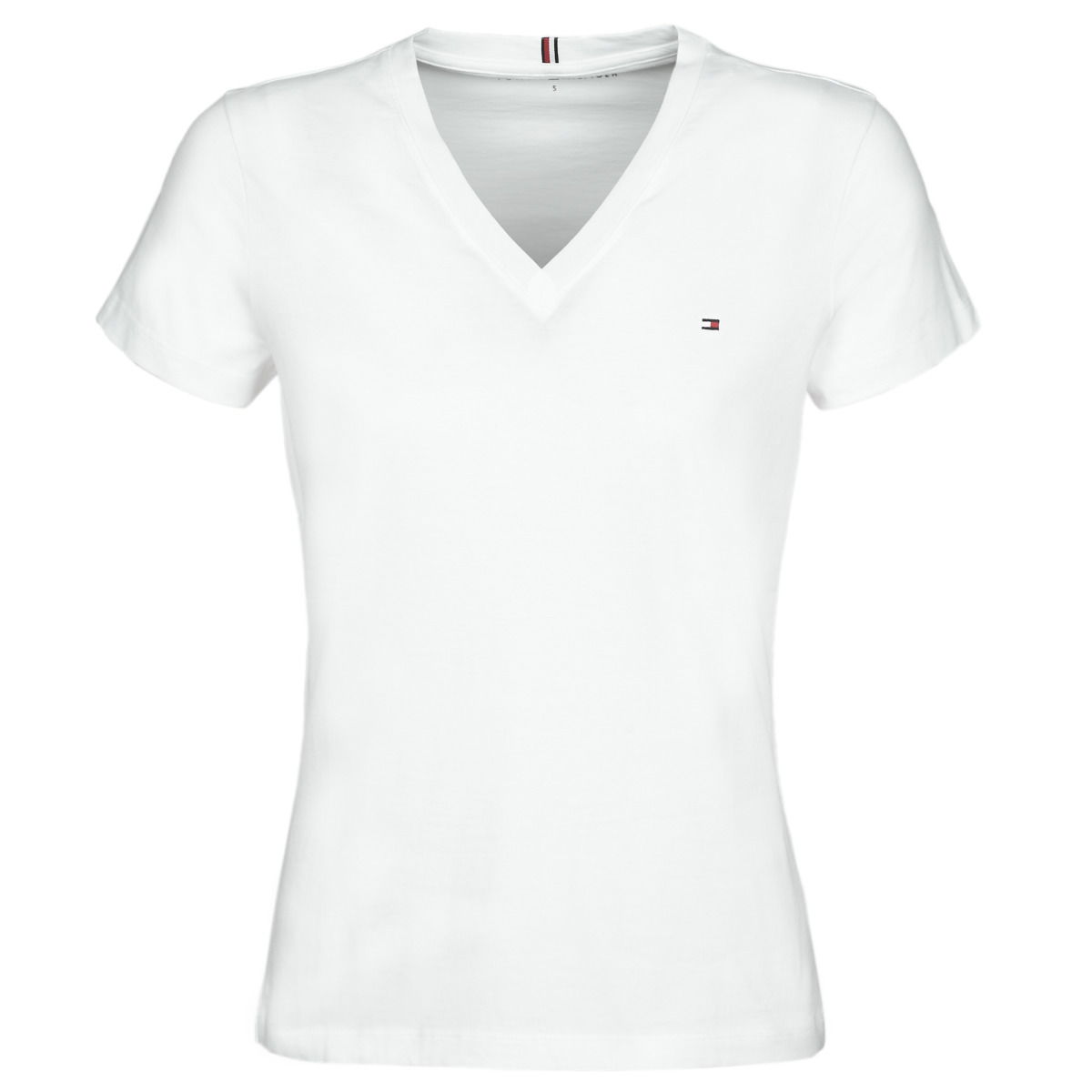 Tričko Tommy Hilfiger HERITAGE V-NECK TEE Biela | WW0WW24969-100-NOS, 0