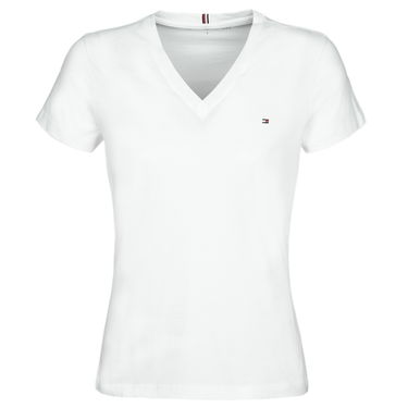 Tričko Tommy Hilfiger HERITAGE V-NECK TEE Biela | WW0WW24969-100-NOS, 0