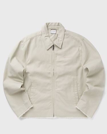 Bunda DAILY PAPER Twill Workwear Frayed Hem Full-Zip Jacket Béžová | 2513099, 0