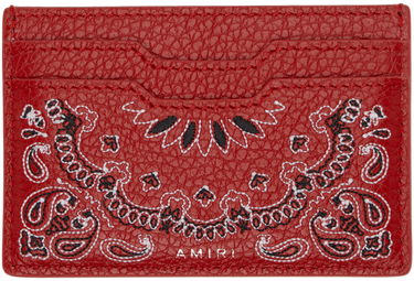 Peňaženka AMIRI Red Bandana Card Holder Červená | AMACCO1007, 0