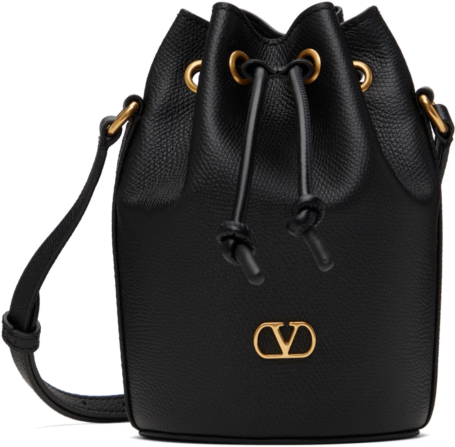 Kabelka Valentino Valentino Garavani Mini Drawstring VLogo Signature Bag Čierna | 6W2P0AJ2SNP, 0
