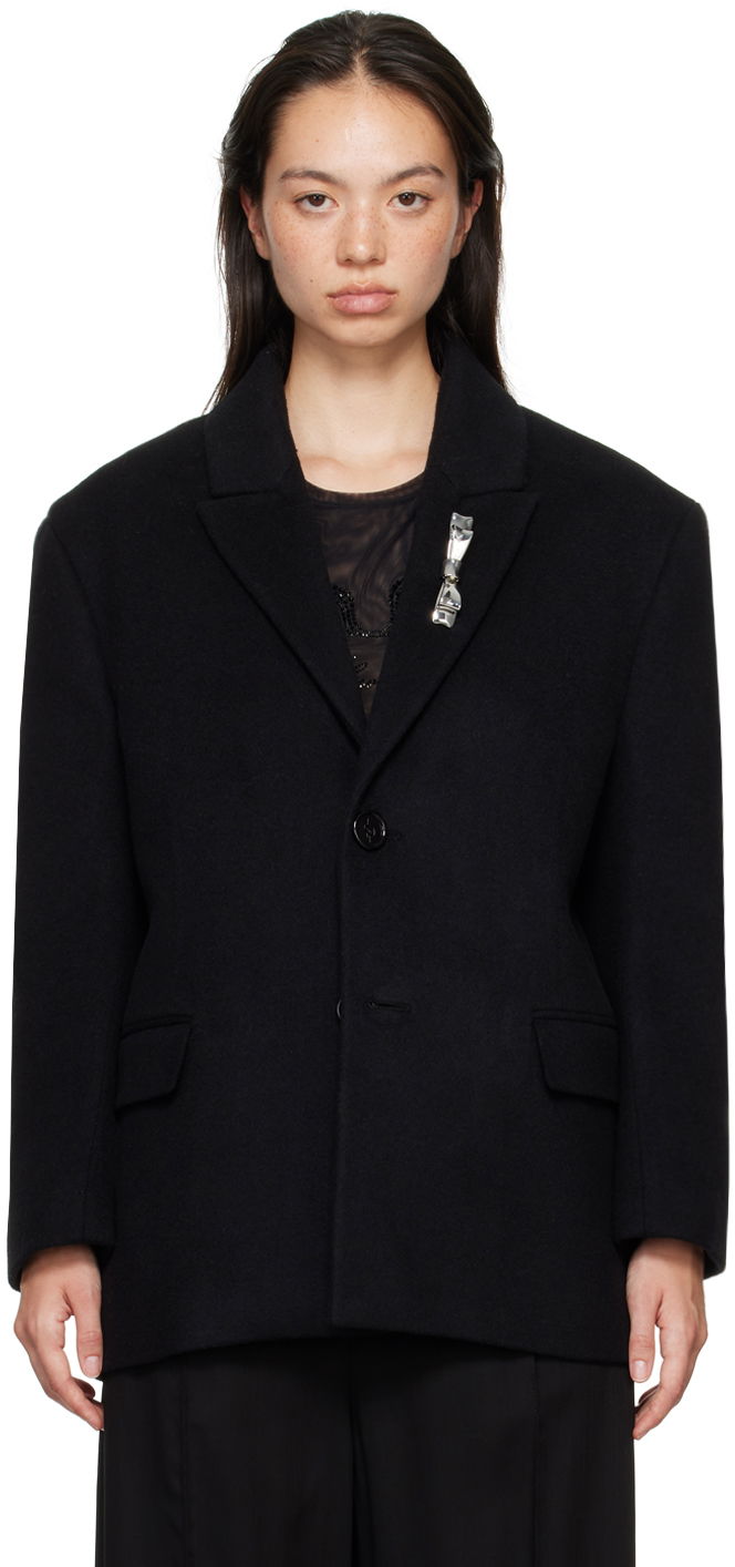 Bunda Blumarine Blumarine Bijoux Pin Blazer Čierna | A422S083A, 0