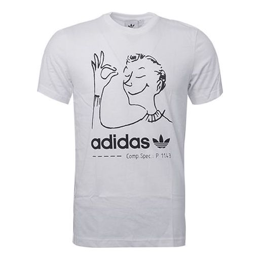 Tričko adidas Originals Short Sleeve Graphic T-Shirt Biela | CZ1765
