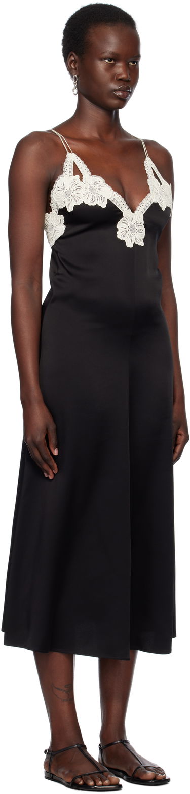 Šaty Jil Sander Jil Sander Lace Trim Slip Midi Dress Čierna | J02CT0468_J76018, 1
