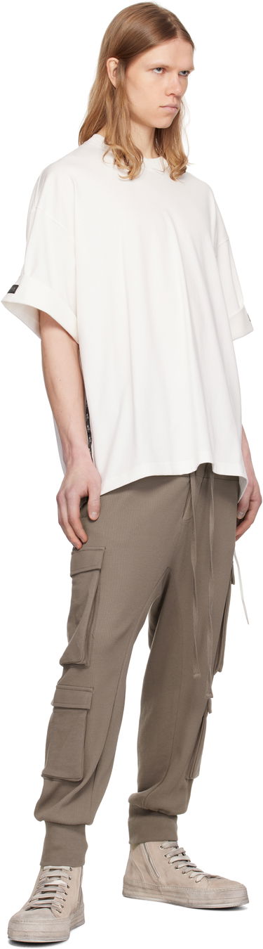 Tričko Mastermind WORLD Mastermind World Boxy Roll Sleeve T-Shirt Biela | MW25S14-TS035-022, 3
