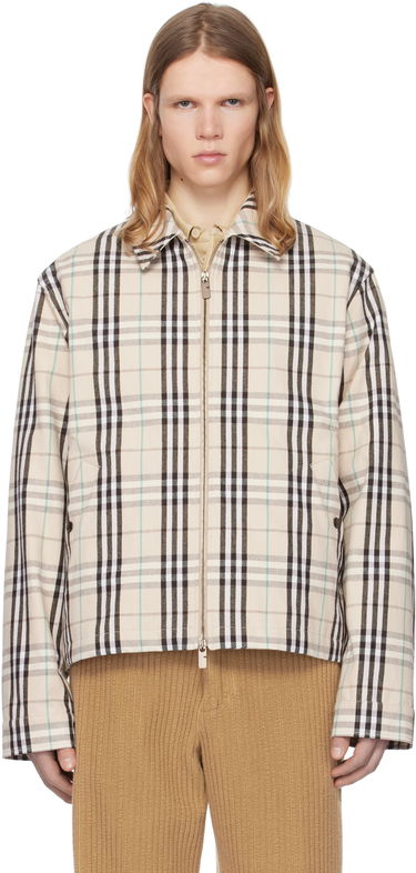 Bunda Burberry Burberry Check Cotton Harrington Jacket Béžová | 8101040, 0