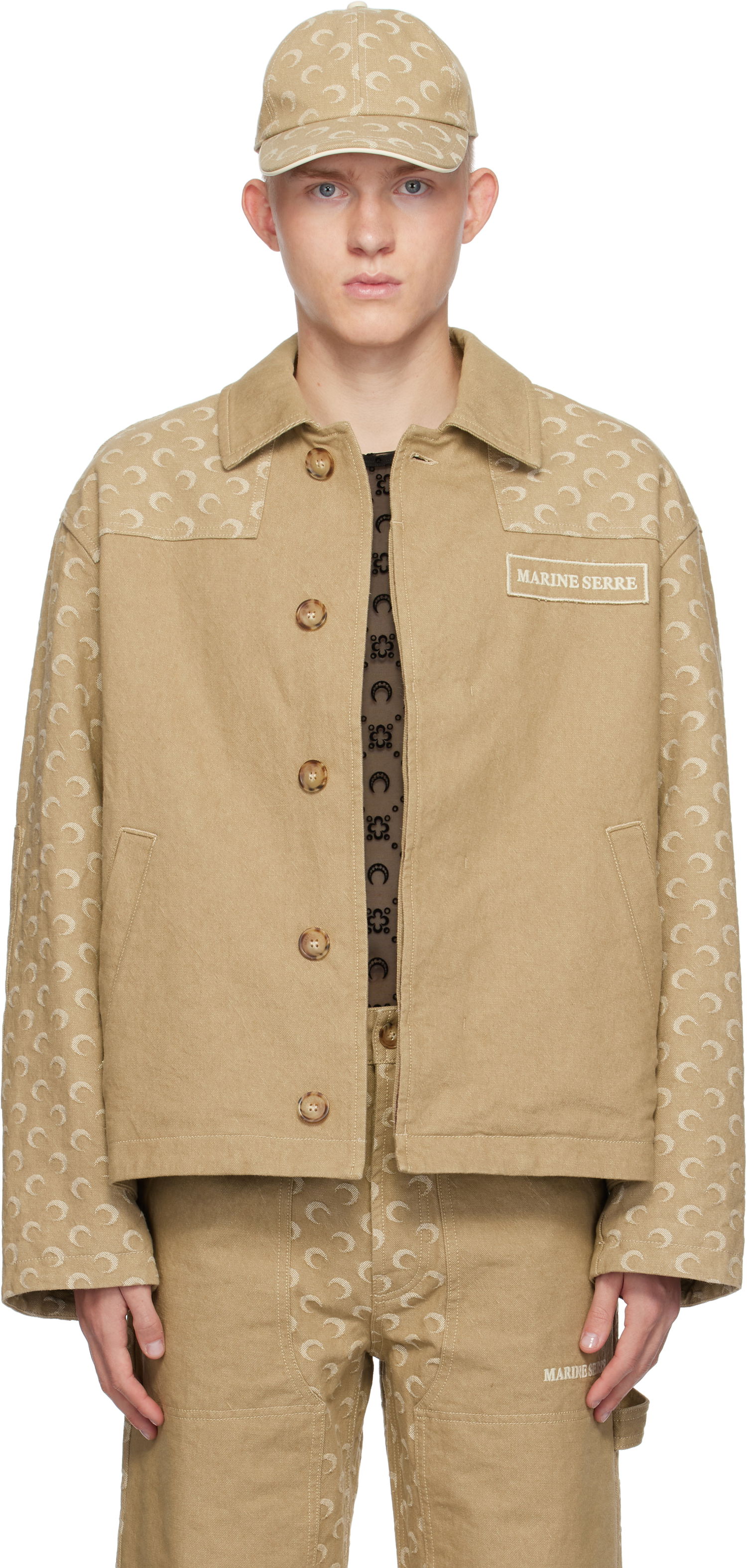 Bunda Marine Serre Chore Twill Jacket Béžová | MJA062A CWOV0036, 0