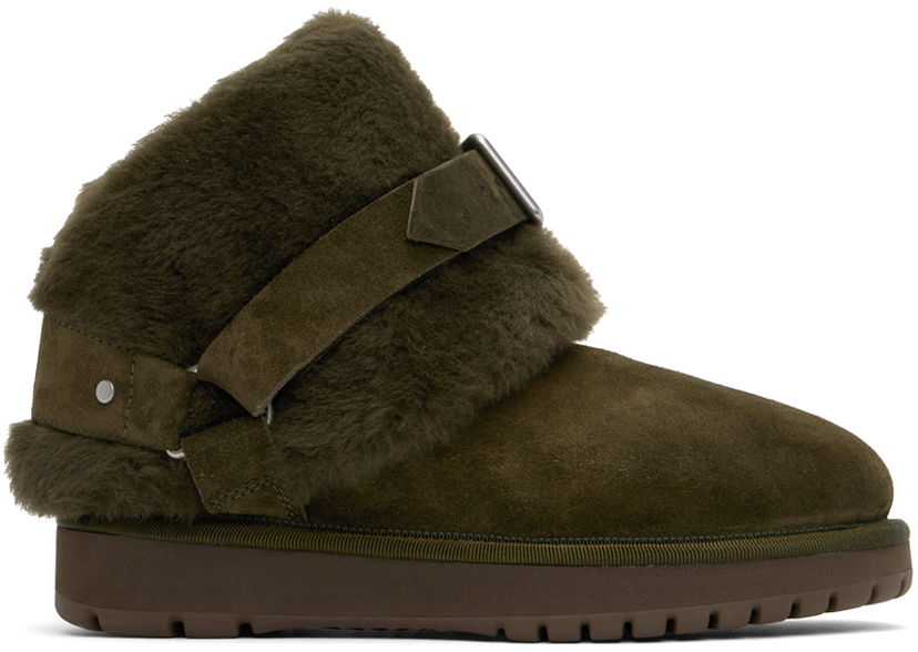 Tenisky a topánky Burberry Burberry Shearling Chubby Boots Zelené | 8092544