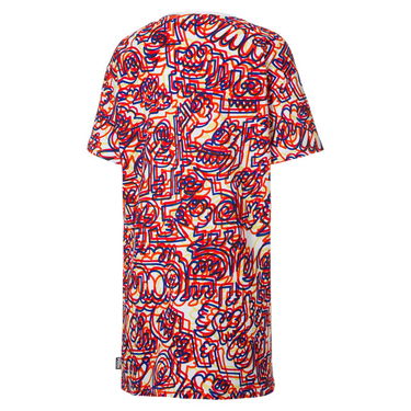 Tričko Puma x MR DOODLE AOP T-shirt Dress Fialová | 530657-02, 1