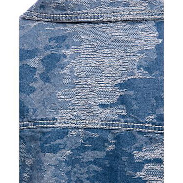 Bunda Karl Kani Karl Kani OG K Distress Camo Denim Jacket Modrá | KK-60710032, 6