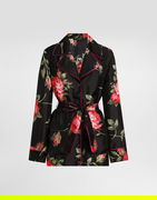 Rose Bouquet-print Vanity Twill Shirt