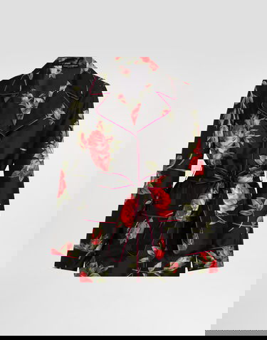 Košeľa Dolce & Gabbana Rose Bouquet-print Vanity Twill Shirt Rôznofarebný | F5Q03TIS11GHN5ZN, 0