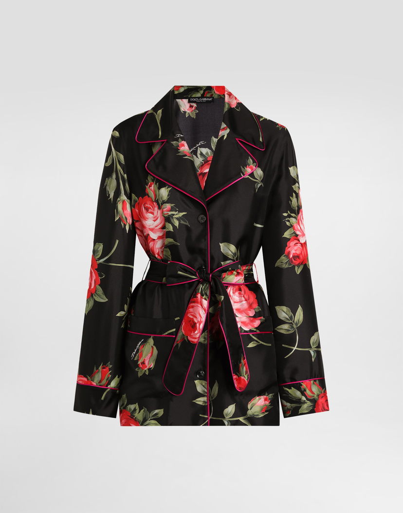 Košeľa Dolce & Gabbana Rose Bouquet-print Vanity Twill Shirt Rôznofarebný | F5Q03TIS11GHN5ZN