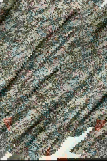 Šaty GANNI Printed Stretch Cotton Buttoned Mini Dress Rôznofarebný | W1096, 4