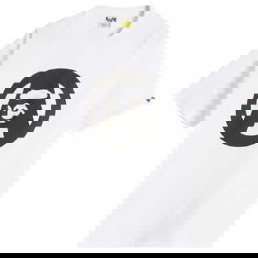 Tričko BAPE Stencil Circle Ape Face T-Shirt Biela | 001TEL301053M-WHT, 0