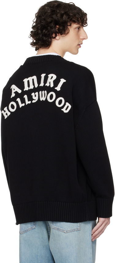 Sveter AMIRI AMIRI Hollywood Cardigan Čierna | AWKNCD1027, 2