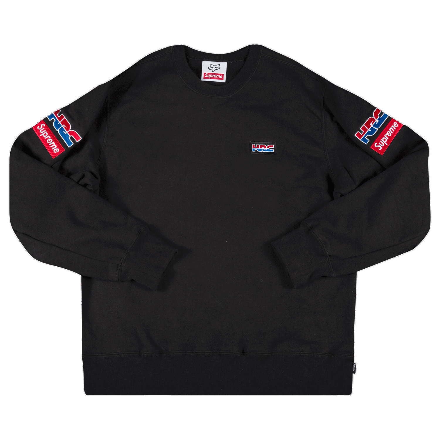 Mikina Supreme Honda Fox Racing x Crewneck Čierna | FW19SW6 BLACK, 0