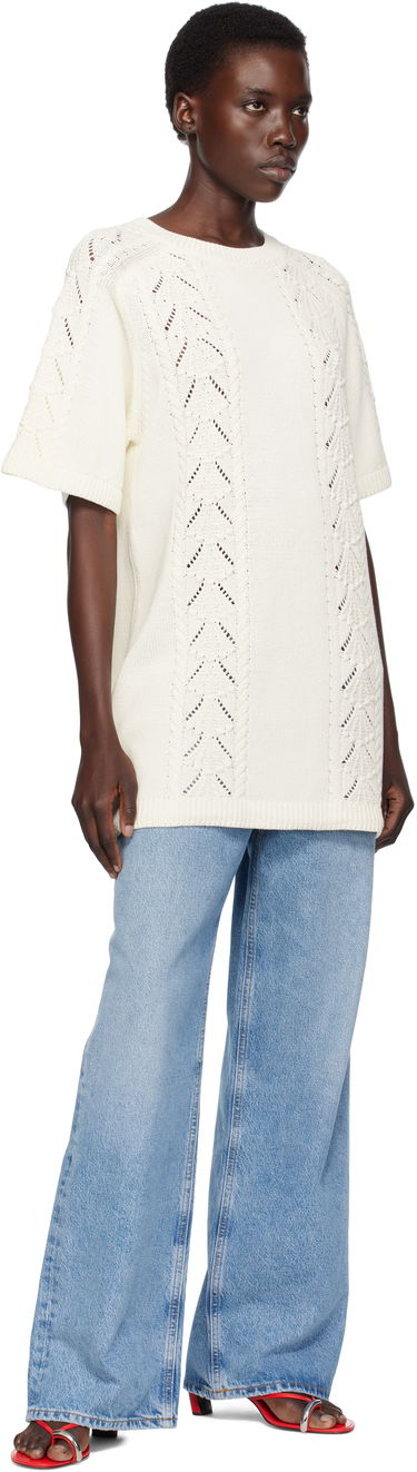 Sveter Loulou de Saison Loulou de Saison Arman Knit Top Biela | ARMAN, 4