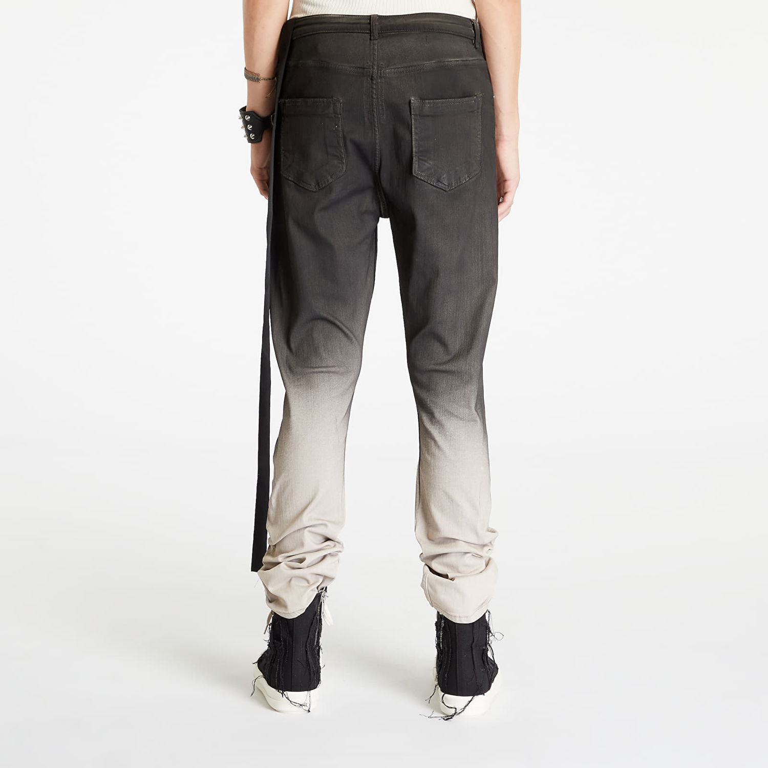 Džínsy Rick Owens Detroit Cut Jeans Šedá | DU02C5366 SBEDE 19D, 1