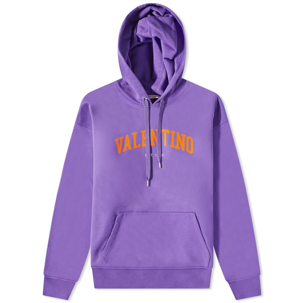 Mikina Valentino Varsirty Logo Popover Hoody Fialová | 2V3MF14B963-U15, 0