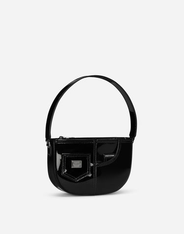 Kabelka Dolce & Gabbana Dolce & Gabbana Patent Leather Shoulder Bag Čierna | EB0242A147180999, 2