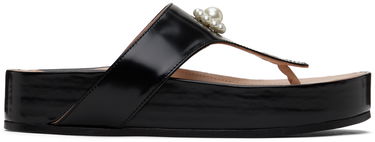 Šaty Simone Rocha Simone Rocha Pearl Thong Platform Sandals Čierna | SLD47D 0740, 0