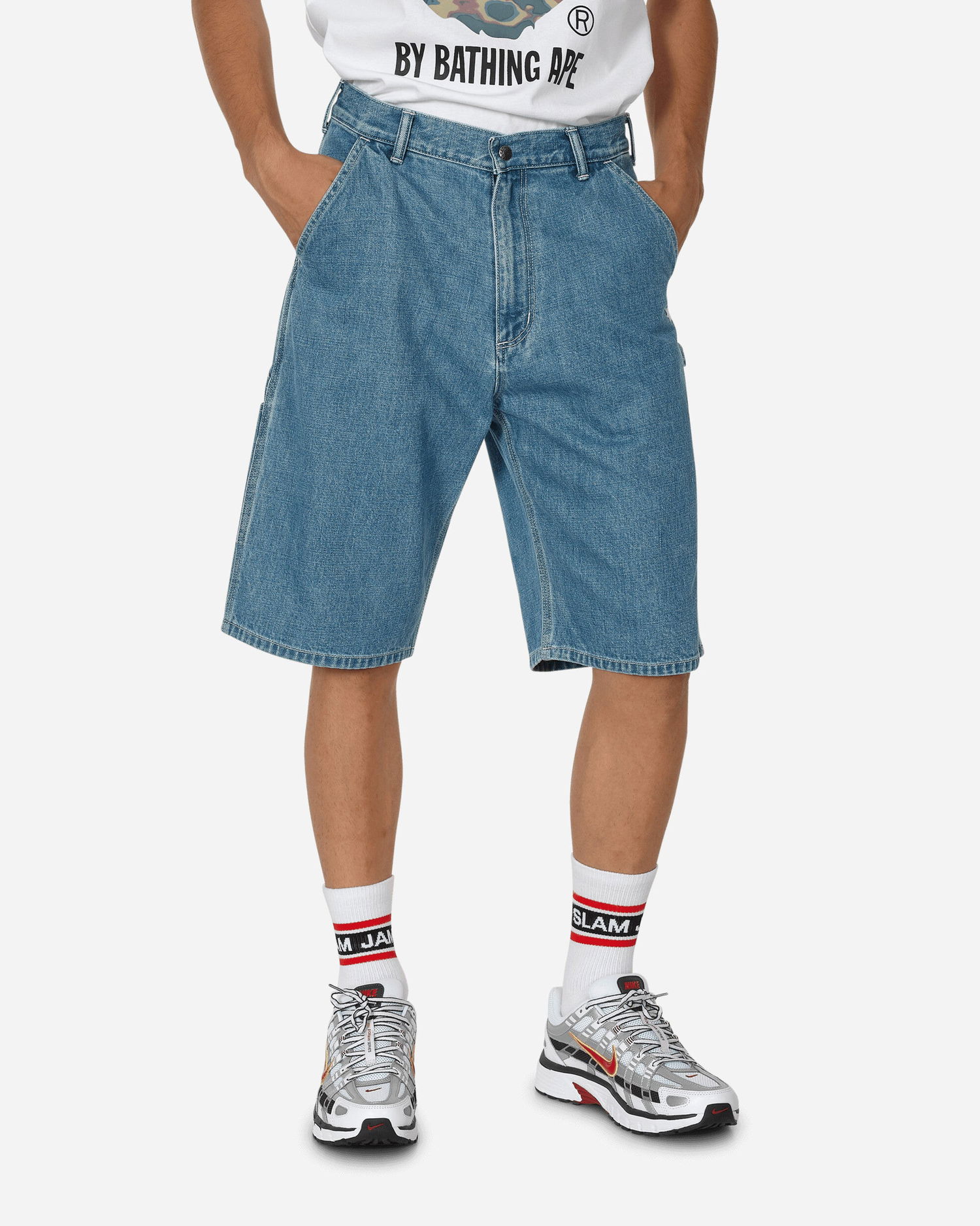 Šortky BAPE Painter Shorts Modrá | 1J30151003 LIGHTINDIGO, 1