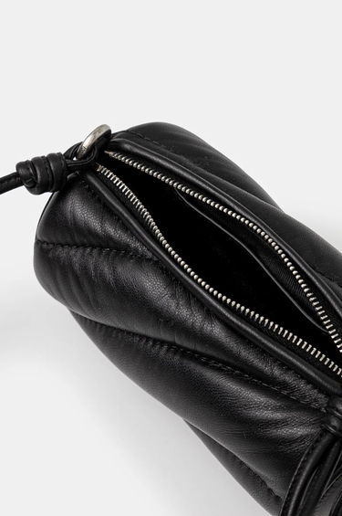 Taška cez rameno Fiorucci Black Leather Crossbody Bag Čierna | U01FMASL005LE04BK01, 4