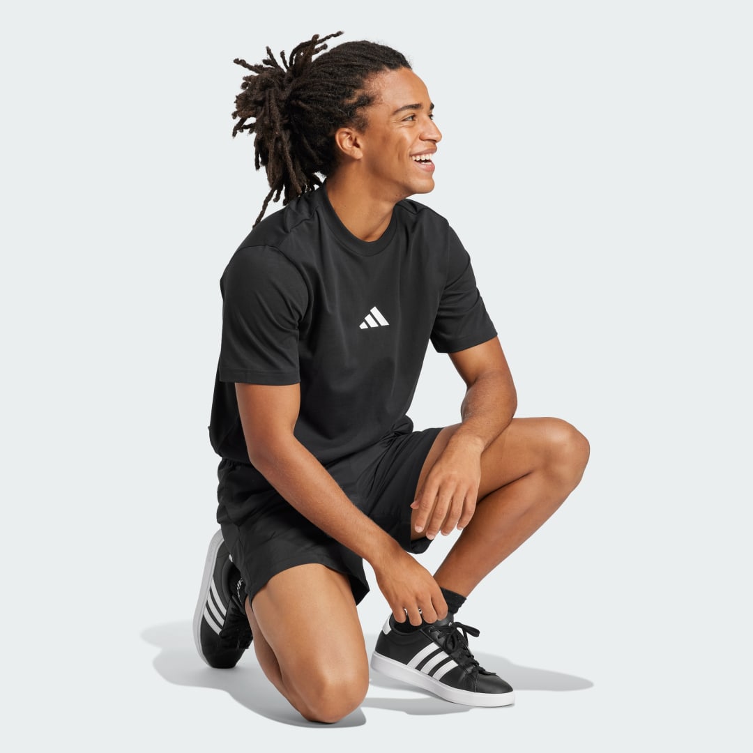 Tričko adidas Performance Essentials Small Logo Jersey T-Shirt Čierna | JE9024, 1