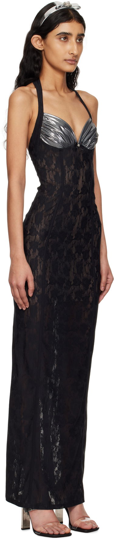 Šaty MISBHV MISBHV Stella Lace Maxi Dress Čierna | 250W808, 1