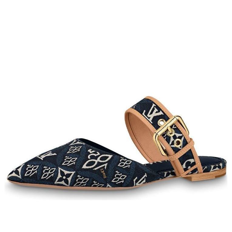Tenisky a topánky Louis Vuitton Louis Vuitton Since 1854 Sofia Flat Mules Modrá | 1A8NWH