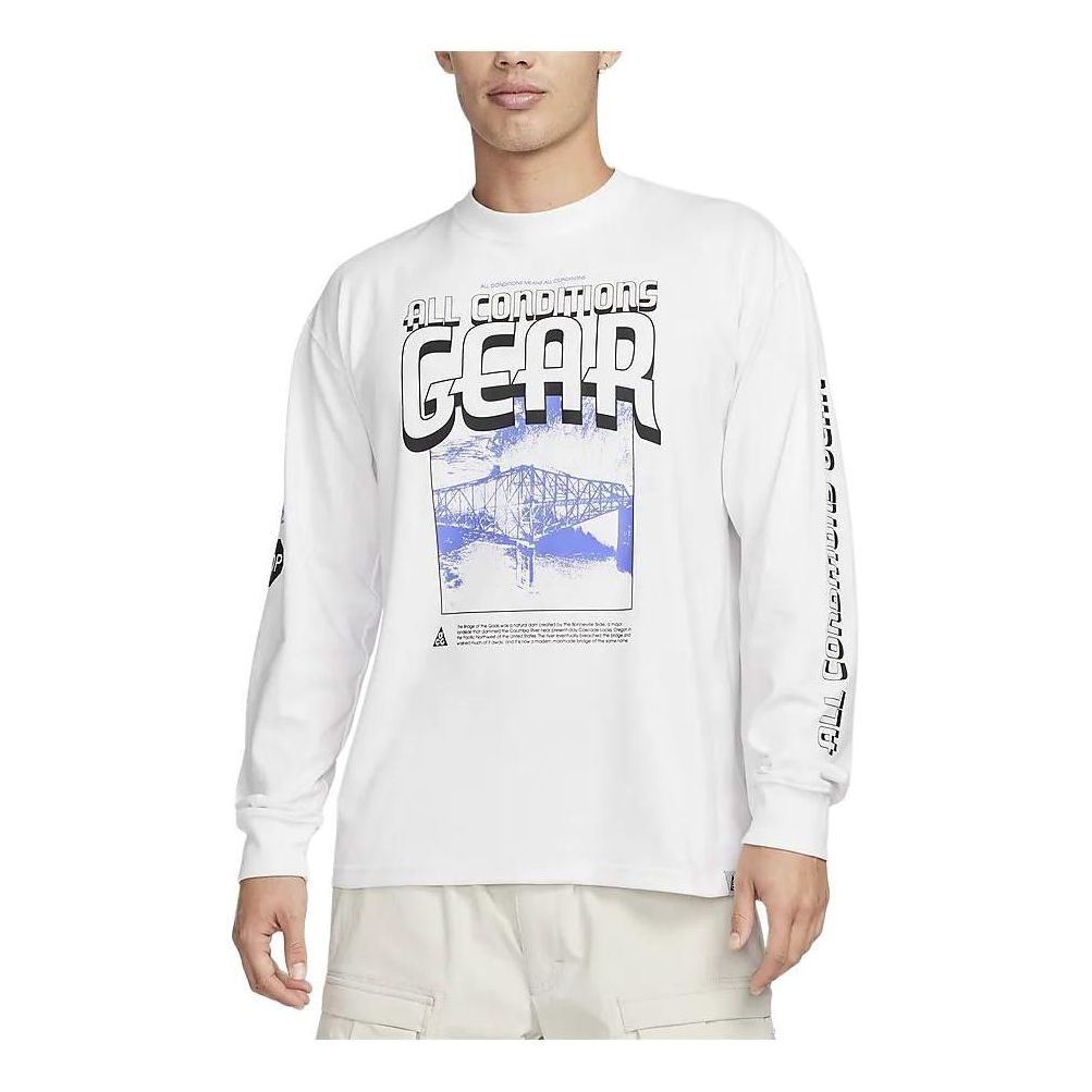 Tričko Nike ACG ACG Graphic Long Sleeve T-Shirt Biela | FQ3730-121, 0
