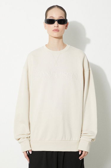 Mikina JW Anderson Sweatshirt With Logo Béžová | JW0165.PG0861.132, 0