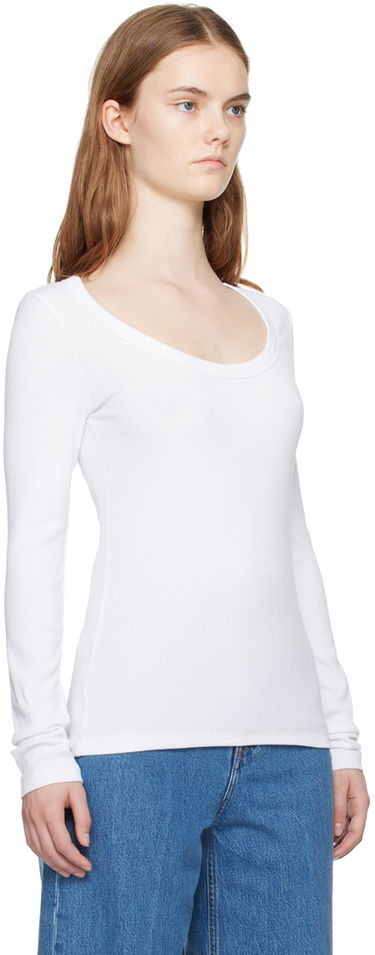 Košeľa TOTEME TOTEME Women's Classic Long Sleeve T-Shirt Čierna | 241-WRT1060-FB0094, 4