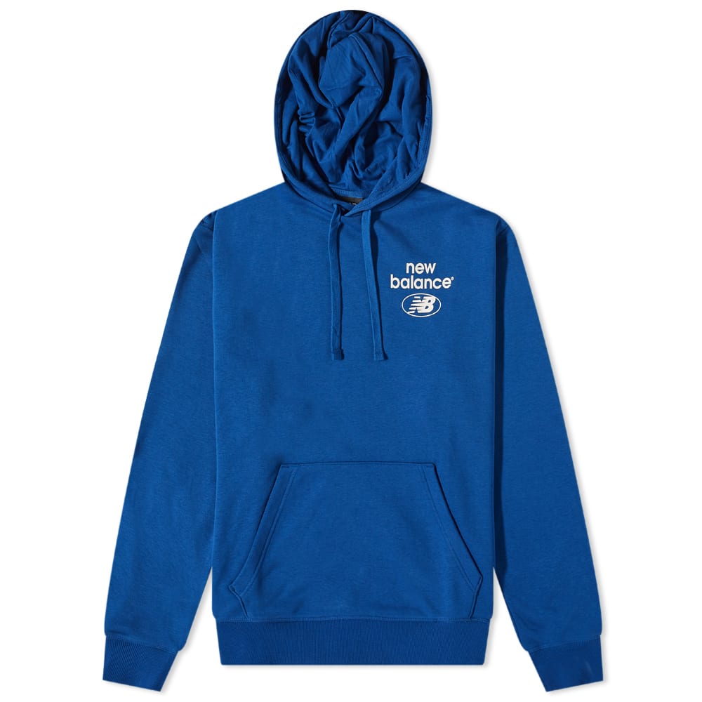 Mikina New Balance Essentials Hoody Modrá | MT31514-ATE, 0