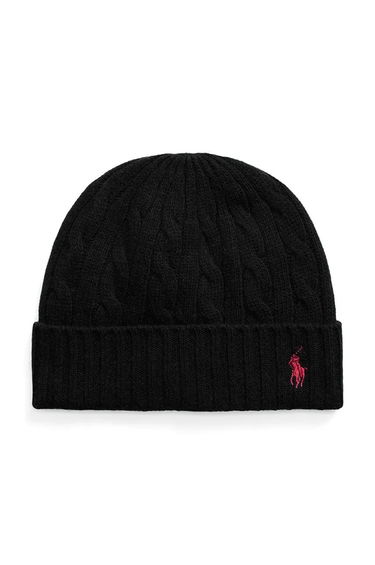 Kulicha Polo by Ralph Lauren Cable-Knit Beanie Čierna | 449959346, 0