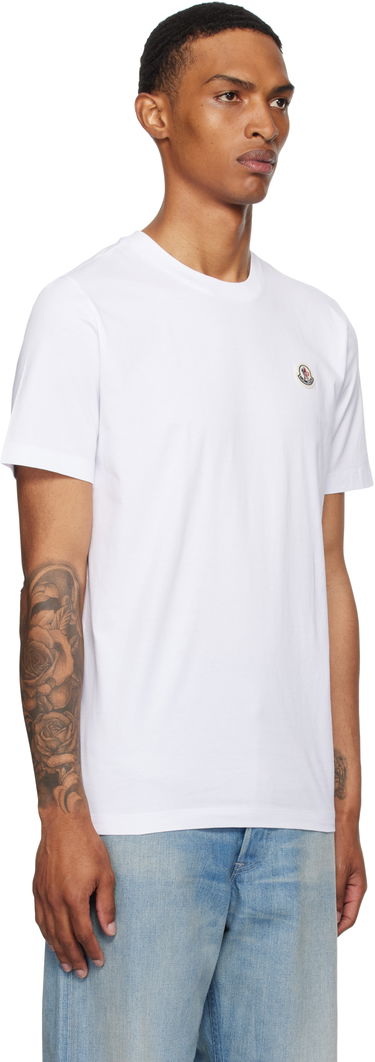 Tričko Moncler Moncler Logo Patch Cotton T-Shirt Čierna | K20918C00033829H8, 4