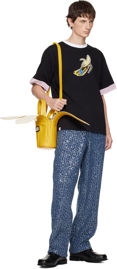 Tričko Charles Jeffrey Loverboy Charles Jeffrey LOVERBOY Banana Graphic Turn Up T-shirt Čierna | 052080501, 3