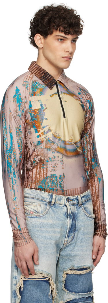 Polo tričko Diesel Printed Long Sleeve Polo Rôznofarebný | A15895-0HPAB-7EWA, 1