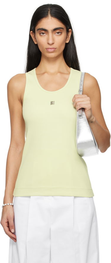 Tielko Givenchy Ribbed Tank Top Zelené | BW70CH3YHY330, 0