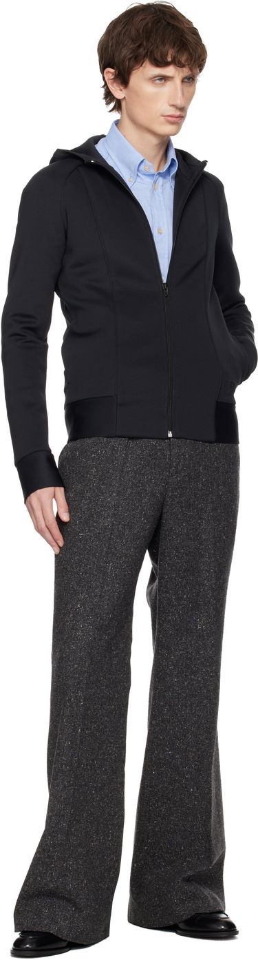 Mikina Valentino Valentino Neoprene Embossed VLogo Hoodie Čierna | 7V0MF29QB6G, 3