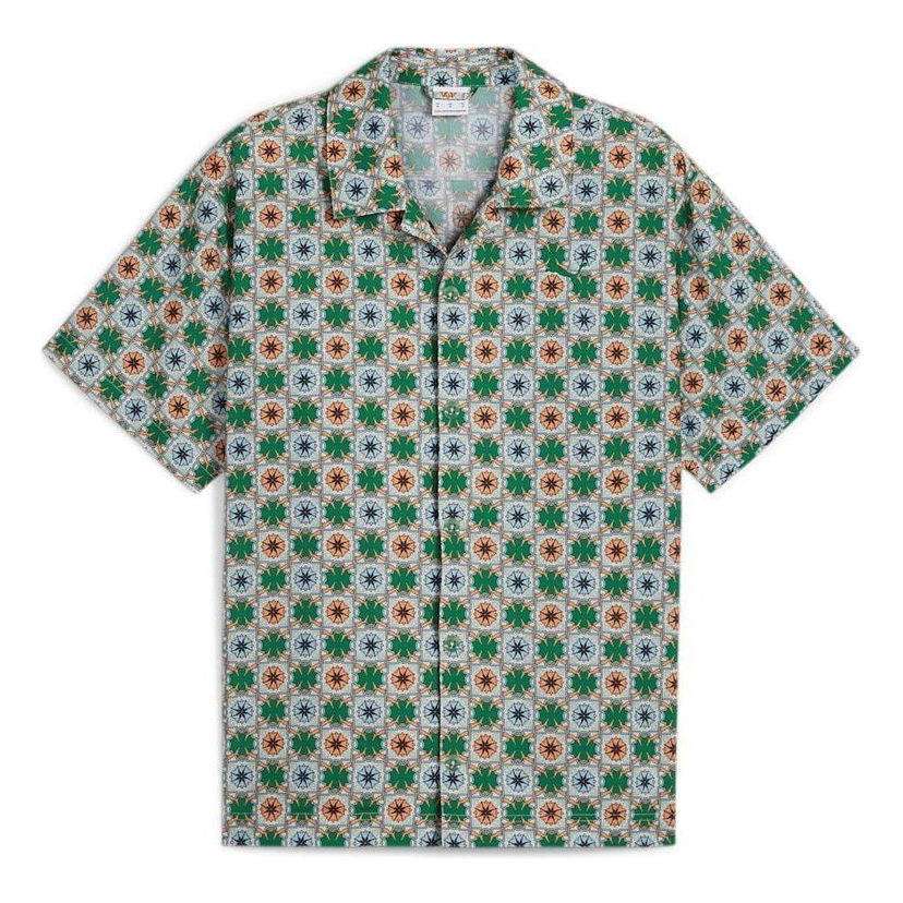 Košeľa Puma Classics New Prep Aop Woven Shirt Zelené | 627953-86
