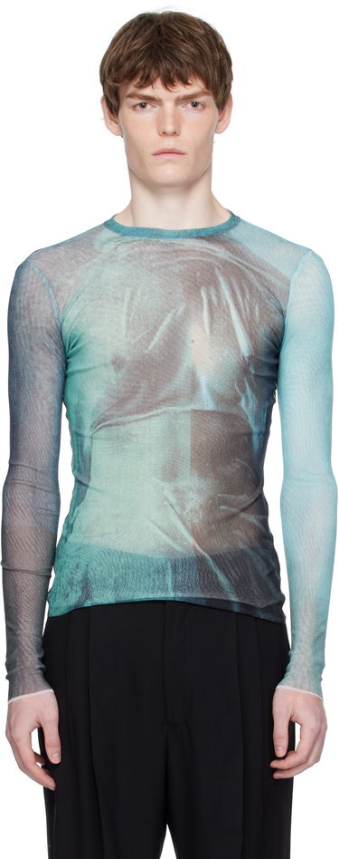 Tričko Jean Paul Gaultier Jean Paul Gaultier 'The Water' Long Sleeve Top Zelené | 25/03-W-TO310-M004P-5557, 0